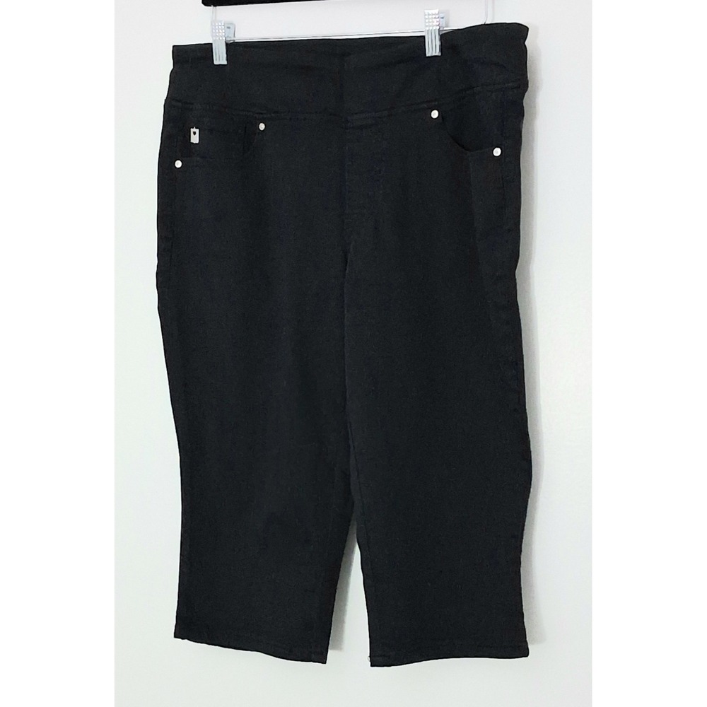 Belle by Kim Gravel Pants Women's Size 14  TripleLuxe Twill Pedal Pushers Preown